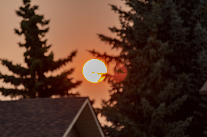 Smokey sunset